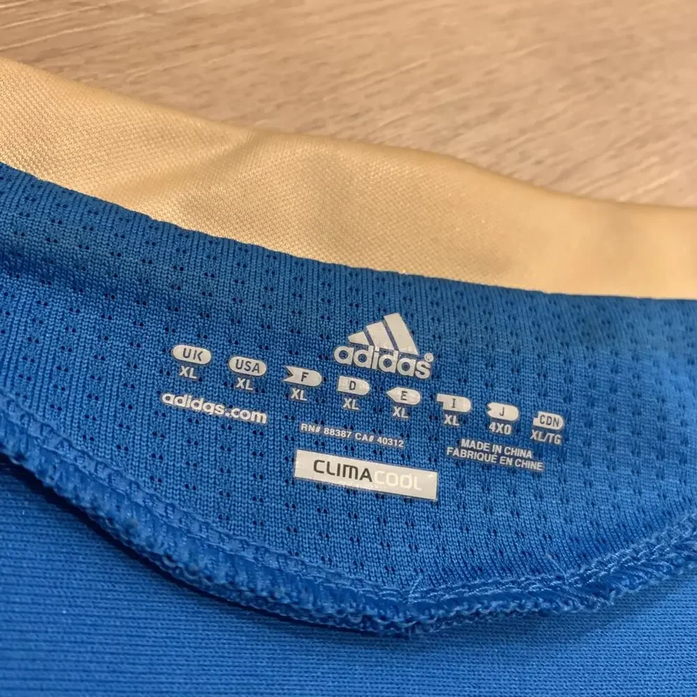 Adidas Olympique de Marseille FC 2011/12 Soccer Jersey #13 Football Mens XL Blue